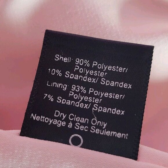 Dress The Population Maya Woven Fit Flare Dress Pink Sweetheart Neck Size M - Picture 12 of 12